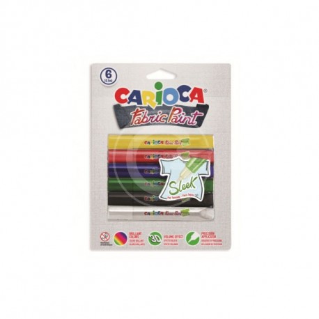 FABRIC PAINTS BLISTER 6 PZ. X 10.5 ML