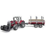 MASSEY FERGUSON 7480 CON PINZA E RIMORCH