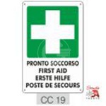 CARTELLO PVC "PRONTO SOCCORSO" 20X30CM