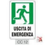 CARTELLO PVC "USCITA DI EMERGENZA DX"