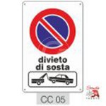 CARTELLO PVC "DIVIETO SOSTA RIMOZIONE"