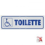 ETICHETTA TOILETTE CON SIMBOLO DISABILI