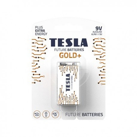 BATTERIA 9V TESLA GOLD+ 6LR61