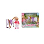 CUTE GIRL BAMBOLA CON CAVALLO 14CM.