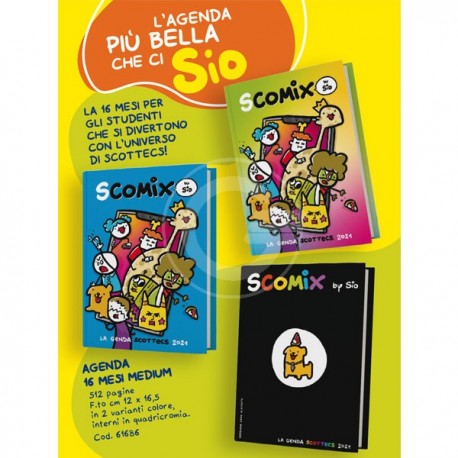 AGENDA 16 MESI MEDIUM COMIX SCOTTECS SIO