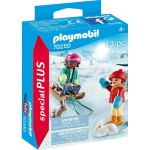 PLAYMOBIL BAMBINI CON SLITTINO