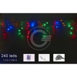 GHIRLANDA STALATTITE 240 LED MULTICOLOR