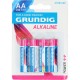 BATTERIE ALKALINE GRUNDIG STILO AA