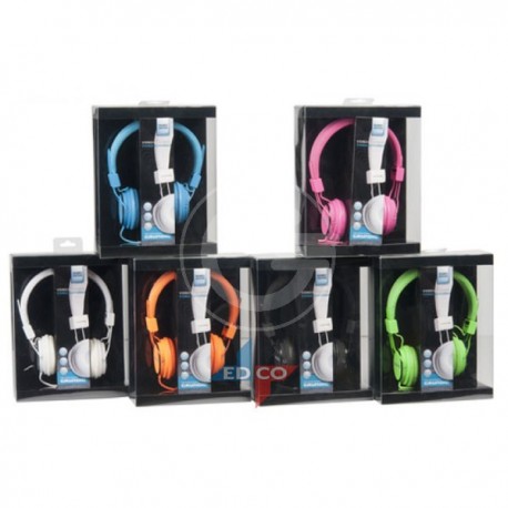 CUFFIE STEREO COLORI NEON IN 6 COLORI