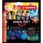 PASTELLO STABILO WOODY 3IN1 6PZ