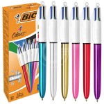 PENNA SFERA 4 COLORI SHINE 12PZ