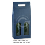 SCATOLA 2 BOTTIGLIE 180X90X385 SPOT BLU